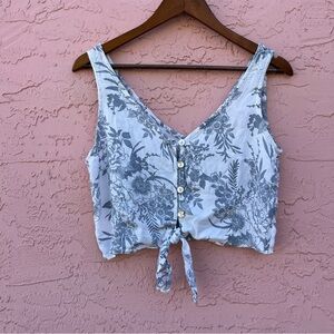Lucylove Floral Cropped Top Size Medium